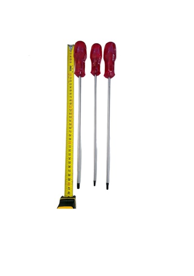 Hakantorna- Rico 6 Parça Torx Tornavida Seti Takımı Uzun Şiş Tornavida T20 T25 T30 300mm