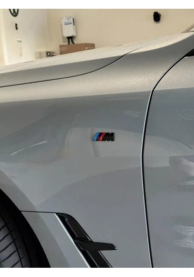 Bmw 6 Serisi Uyumlu M Çamurluk Arması Seti 2'li Gloss Black