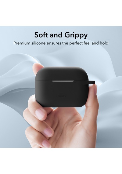 Apple AirPods Uyumlu Pro / Pro 2 Bounce Carrying Kılıf Siyah