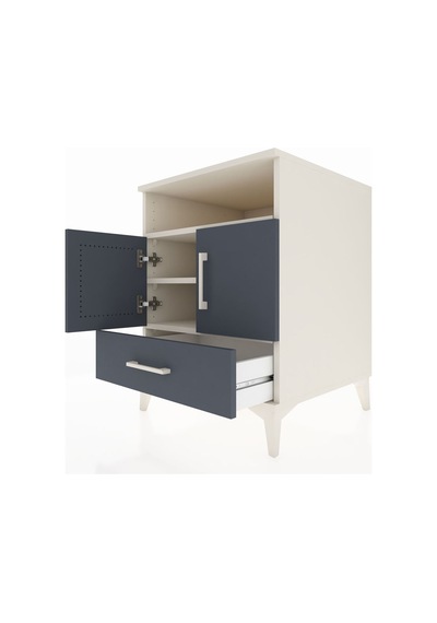 Kronos Komodin 3 Raflı Tek Çekmeceli 2 Kapaklı 60x59x80 Aytaş... Aytaşı