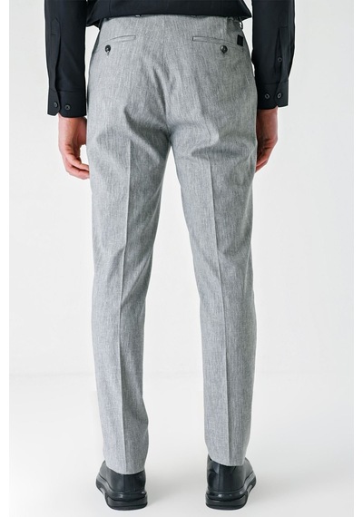 İmza Gri Yan Cepli Beli Lastikli Keten Karışımlı Casual Slim Fit Dar Kesim Pantolon 1003240103-gri Gri İmza Gri Yan Cepli Beli Lastikli Keten Karışımlı Casual Slim Fit Dar Kesim Pantolon 1003240103-gri Gri
