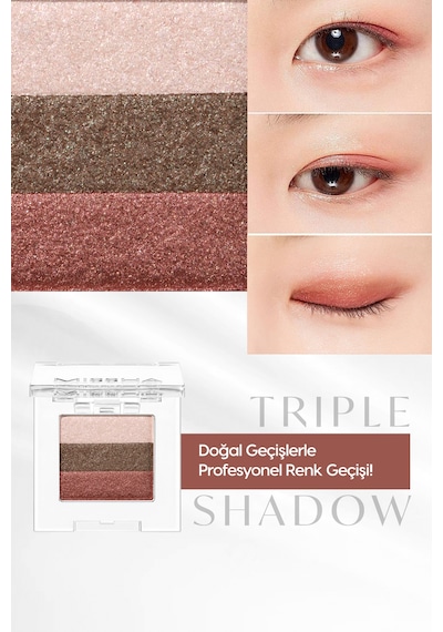 Missha Triple Shadow Yumuşak Dokulu Dökülme Yapmayan 3 Renkli Göz Farı 20 Vintage Coin