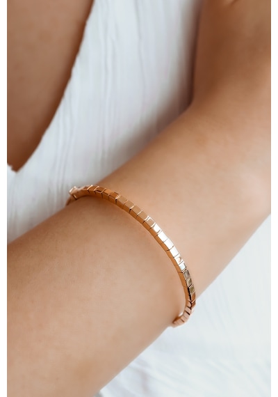 Taşsız Minimal Rose Altın Bilezik
