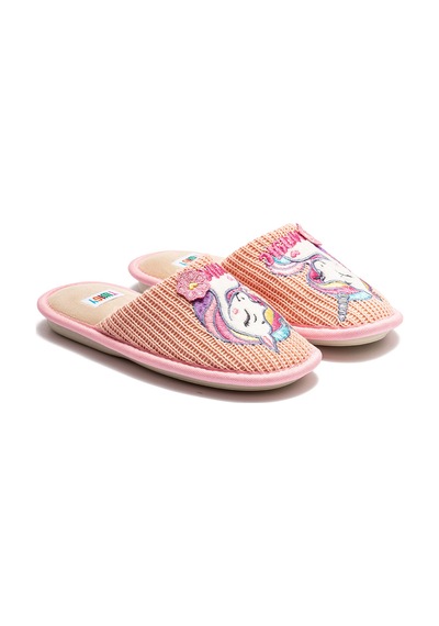 Twigy Unicorn Çocuk Ev Terliği Pembe 30/35