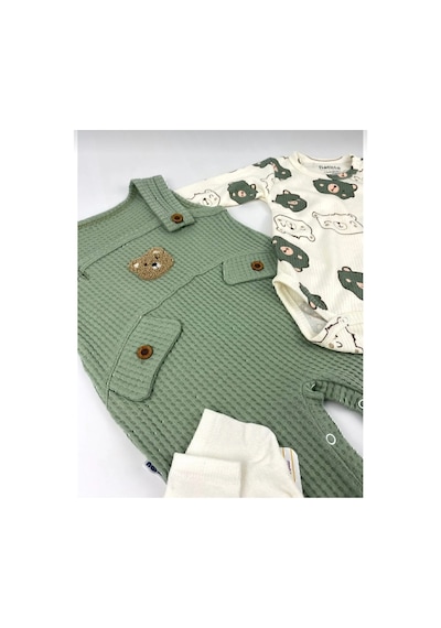 Uğur Bebe Ayı Desenli Erkek Bebek Tulum 3 Lü Tulum Seti Zıbın Tulum Çorap 3-6-9 Ay Bebek Kıyafeti Yeşil Renk Yeşil Yeşil Uğur Bebe Ayı Desenli Erkek Bebek Tulum 3 Lü Tulum Seti Zıbın Tulum Çorap 3-6-9 Ay Bebek Kıyafeti Yeşil Renk Yeşil Yeşil