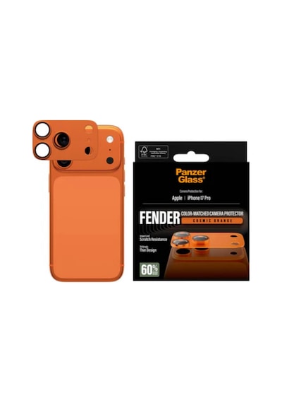Panzerglass Apple Uyumlu iPhone 17 Pro Fender Kozmik Turuncu Lens Koruyucu Turuncu