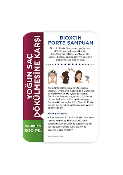 Forte Saç Dökülmelerine Karşı Bitkisel Şampuan 300 Ml