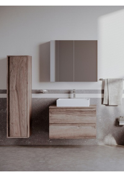 Creavit Next Tezgah Üzeri Kare Lavabo 70 CM Beyaz NX270-00CB00E-0000