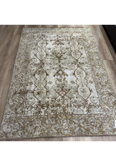 Hoom Rugs Arkaik Plz 02 Kahve Etnik Renkli Vintage Makine Halısı Çok Renkli