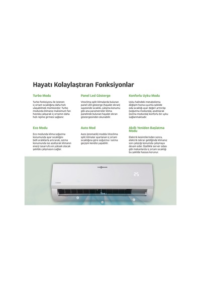 Vitoclima 050 Pro 24.000 Btu R32 Inverter Split Klima 2025