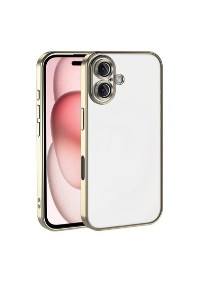 Newface Apple İphone 17 Razer Lensli Silikon - Gold