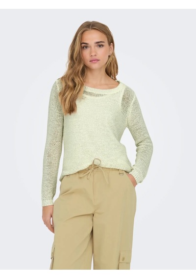 Jdy Jdymore Solid L/s O-neck Pullover Kadın Bluz 15194117 Yeşil