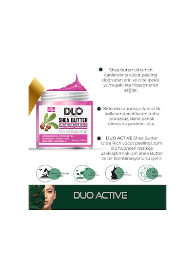 Duo Active Shea Butter Ultra Rich Vücut Peeling 240 G