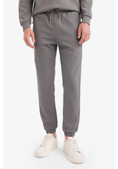 Defacto Slim Fit Dar Kesim Fermuar Cepli Pike Eşofman Altı D5258ax25augr206 Gri
