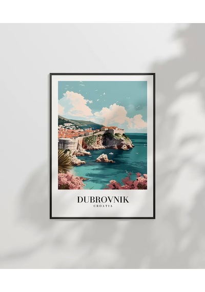 Çerçevesiz Poster Dubrovnik Hırvatistan