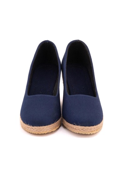 Star Tombis Lacivert Lacivert Keten Espadril Dolgu Topuk Dolgu1001-2905 Lacivert