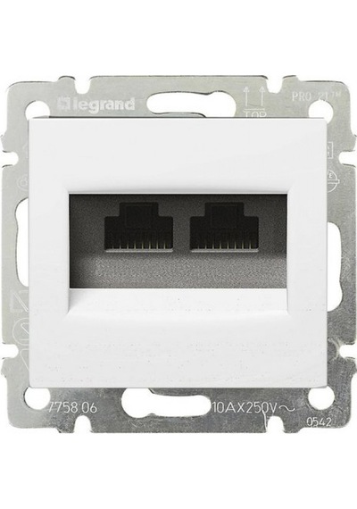 Legrand 774439 Valena Telefon Prizi Rj11 4 Kontak -2çıkış Beyaz