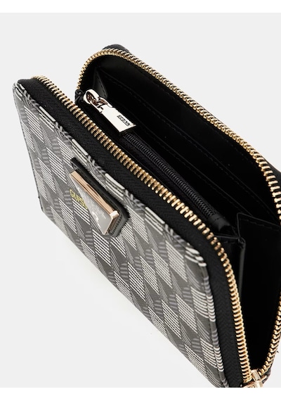 Guess G Wave Geometrik Desenli Kadın Cüzdan Swjt9344140 Siyah