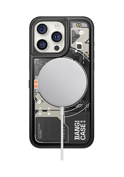 Apple Uyumlu iPhone 15 Pro Max Kılıf Özelleştirilebilir 3 Fonksiyonlu Bluetooth Bağlantılı Bitmo Lab Bangcase Akı