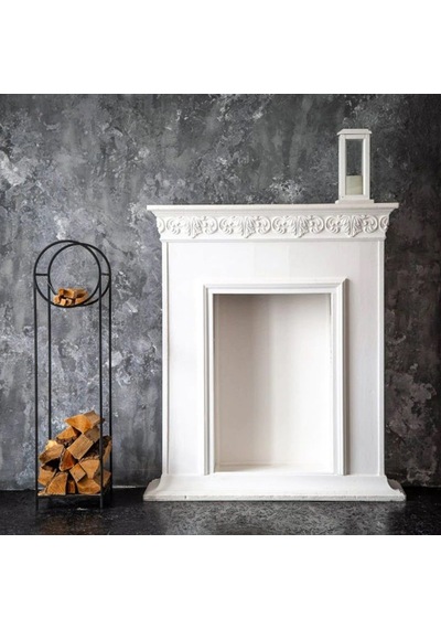 Dekoratif Metal Şömine Odunluk Minimalist