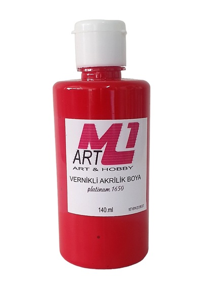 M1 Art Vernikli Akrilik Boya Kırmızı 140.ml
