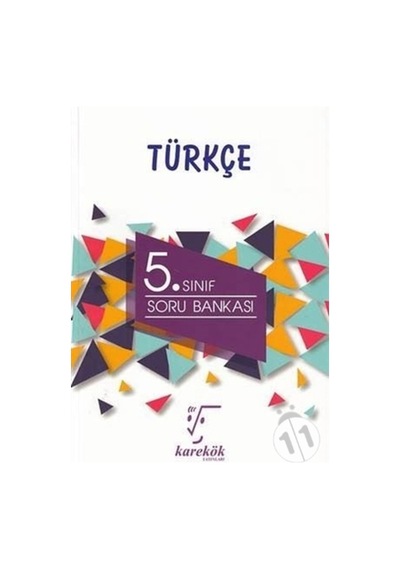 Karekök 5.Sınıf Türkçe Soru Bankası (Yeni) - Karekök Yayınları