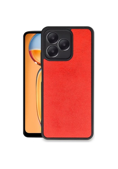Realme Note 50 4g Kılıf Aras Deri Kapak - Kırmızı 0.2M-Çok Renkli