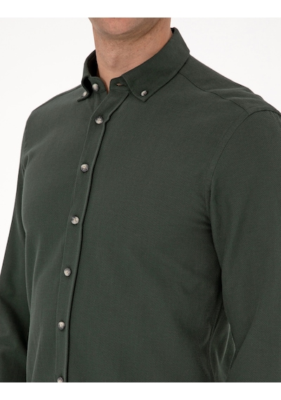 Pierre Cardin Erkek Koyu Haki Gömlek Desenli 50311562-vr111 Koyu Haki Pierre Cardin Erkek Koyu Haki Gömlek Desenli 50311562-vr111 Koyu Haki