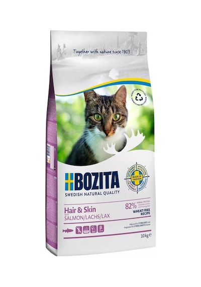 Bozita Hair Skin Tahılsız Somonlu Yetişkin Kedi Maması 10 KG