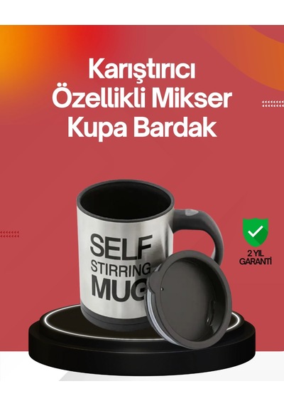 Mey İthalat Kendi Kendini Karıştıran Termos Kupa Güçlü Motor Ve Çift Katmanlı Isı Koruma