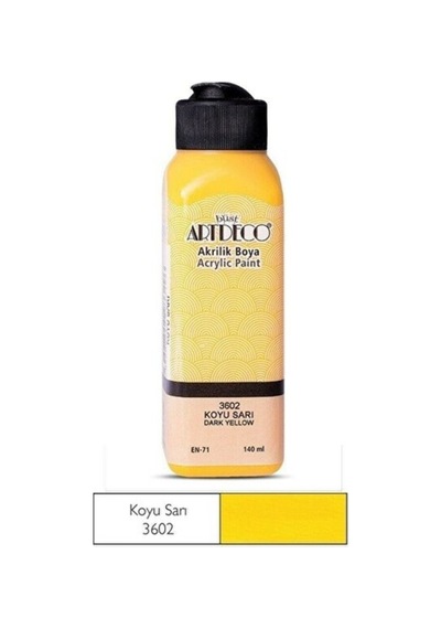 Akrilik Boya 140 Ml - Koyu Sarı 3602 Karışık