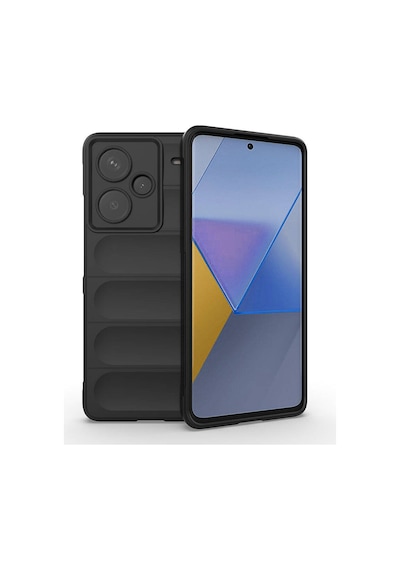 Xiaomi Redmi Note 13 Pro Plus 5g Kılıf Kamera Korumalı Esnek Silikon Parmak Şeritli Pazarplus Kırmızı