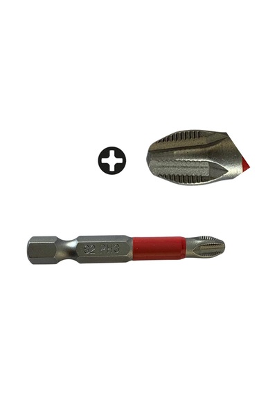 Vandor Anti Slip Bit Kaydırmaz Bits S2 Yüksek Kalite Çelik Ph3 50 - 729927867335