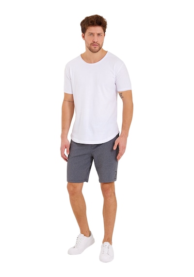 Adams Erkek Reflektör Logo Regular Fit Cepli Spor Şort Gri