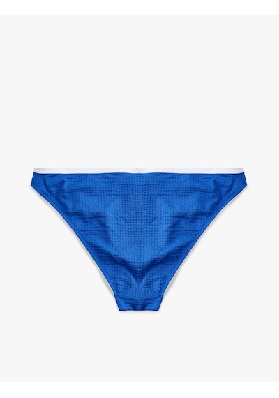 Koton Koton X Sibil Çetinkaya - Renk Kontrastlı Dokulu Kobalt Mavi Bikini Altı Mavi 6sak00161mm