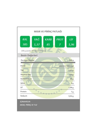 Loft Mısır ve Pirinç Patlağı 6 x 96 G