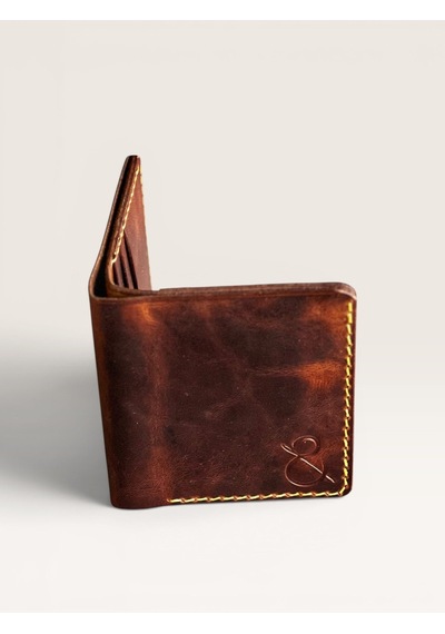 Kalkan Deri İtalyan Deri Özel Cüzdan Frisco Kahverengi
