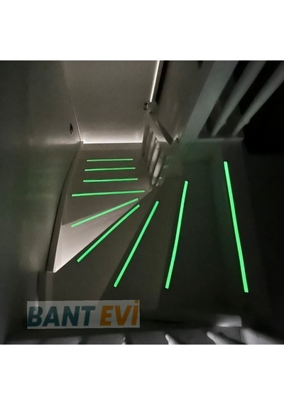 Fosforlu Kaydırmaz Bant İnce 2.5cmx25mt Fotolümenli Merdiven Bandı