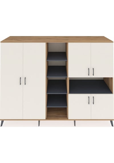 Kronos Dolap 13 Raflı 6 Kapaklı 220x59x163 Çam-aytaşı/antrasit Aytası/antrasıt - Atlas Çam Kronos Dolap 13 Raflı 6 Kapaklı 220x59x163 Çam-aytaşı/antrasit Aytası/antrasıt - Atlas Çam