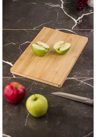 Bambu Kesme Tahtası Sunum Tahtası 20x30 Çok Renkli