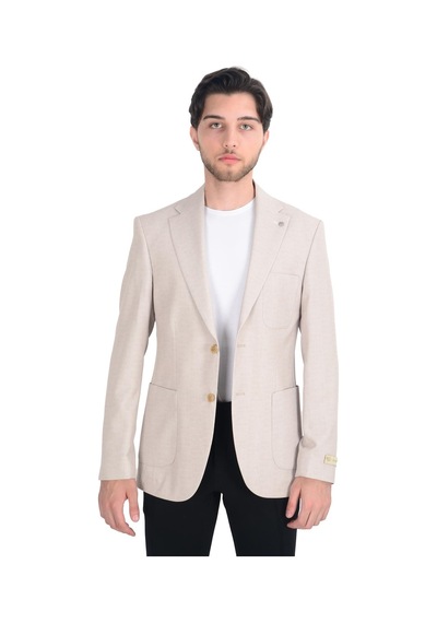Cengiz İnler Kırçıllı Slim Fit Erkek Ceket 001