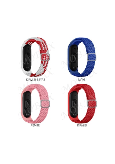 Xiaomi Mi Band 4 Mi Band 3 Kordon Tokalı Örgü Kordon