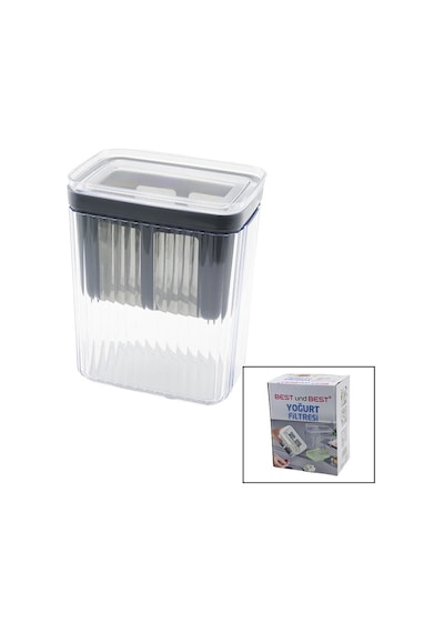Best Und Best Bk-230 Yoğurt Süzme Filtresi Kabı Mika Kristal Hazne Pls.çerçeveli Süzgeç - 12'li Paket Diğer
