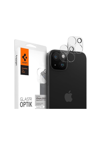 İphone 15 Plus / 15/14 Plus / 14 İle Uyumlu Şeffaf Kamera Lens Koruyucu Cam Glas.tr Optik 2 Adet Crystal Clear - Agl06916