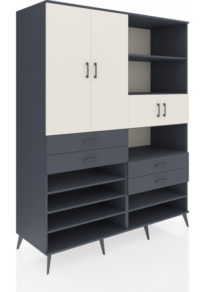 Kronos Gardrop 11 Raflı 4 Çekmeceli 4 Kapaklı 176x59x221 Antrasit-aytaşı/antrasit Aytaşı/antrasit Kronos Gardrop 11 Raflı 4 Çekmeceli 4 Kapaklı 176x59x221 Antrasit-aytaşı/antrasit Aytaşı/antrasit
