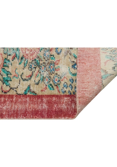 Zamansız Türk El Sanatı Eskitme Vintage Halı 170 X 240 Cm 10204