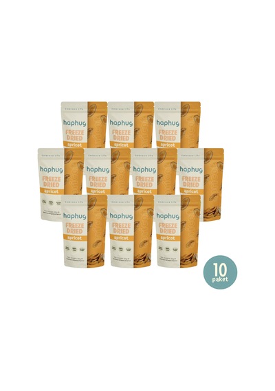 10'lu Paket Freeze Dried Kayısı - Dondurularak Kurutulmuş Kayısı 30g X 10 1 Adet