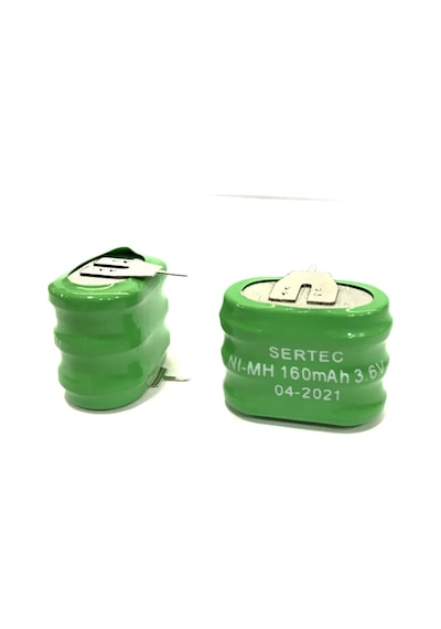Sertec - 3.6v 3s1p 160 Mah 2 Pin Nı-mh Buton Pil