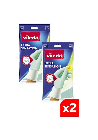 Vileda Extra Sensation Büyük Boy Bulaşık Eldiveni L 2'li