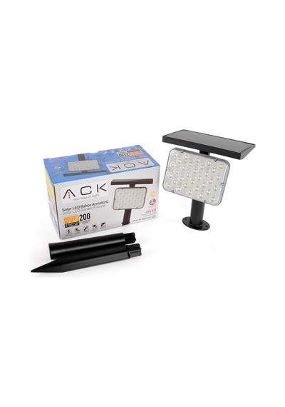 Ack Solar Led Çim Armatürü Kazikli 8w/h 3000k Ag60-01801